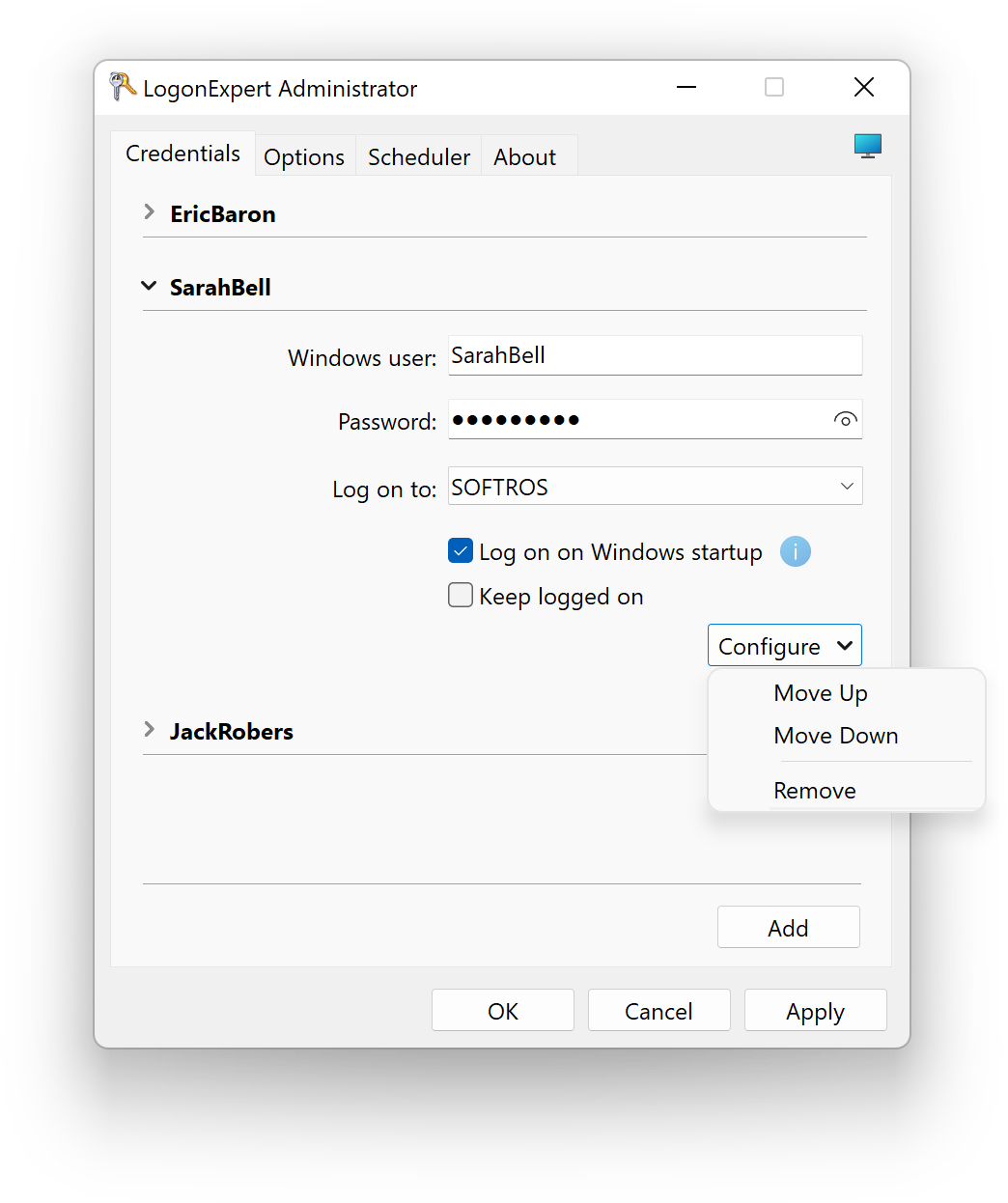 Autologon for Windows Vista/XP/2003/2008/7/8